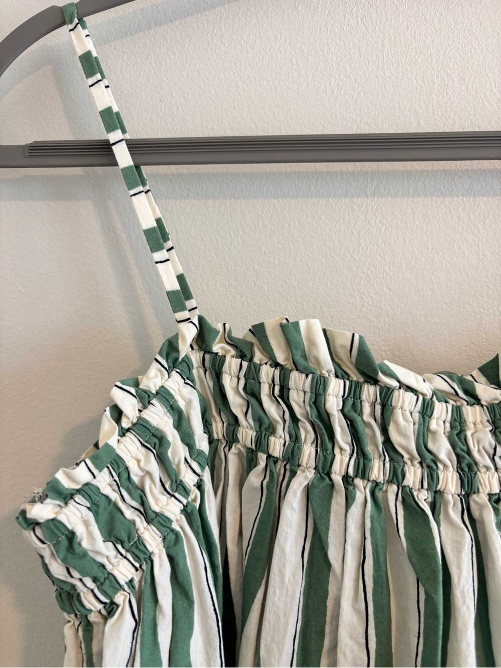 Madewell Green & White Striped Maxi - Picture 2 of 6